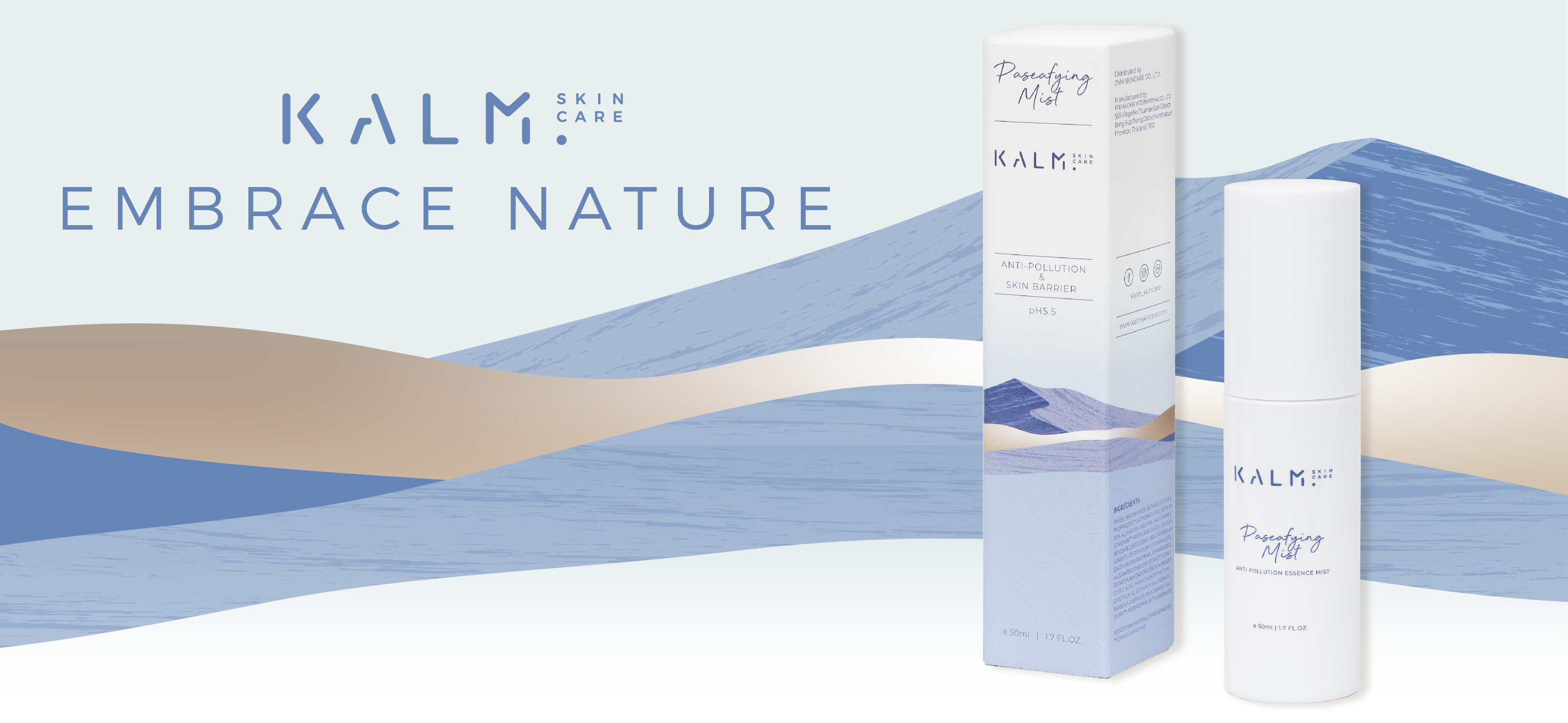 Kalm skincare, embrace nature